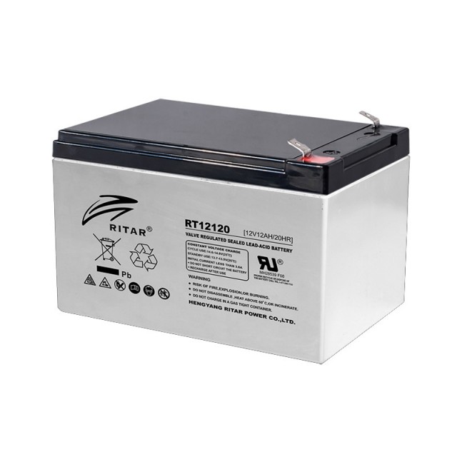 Ritar 12V 12Ah AGM SLA Battery – High Performance Sealed Lead Acid Battery for UPS
